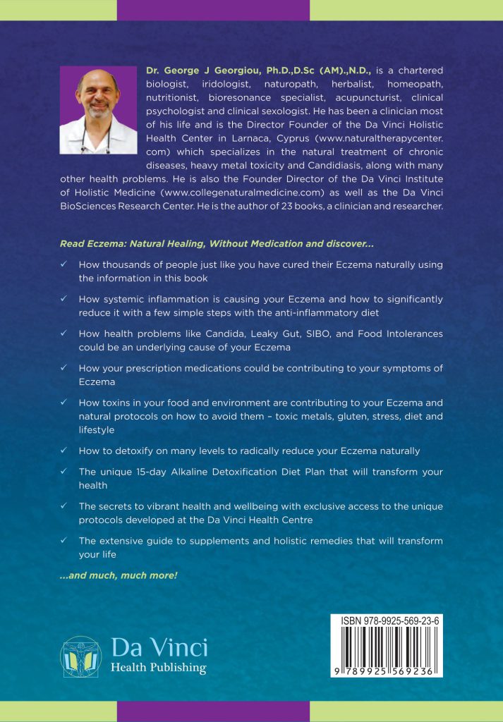 Back cover of Eczema: Natural Healing Without Medication