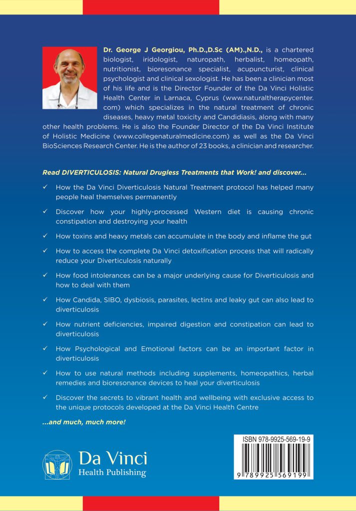 Back cover of Diverticulosis: Natural Drugless Treatments That Work!