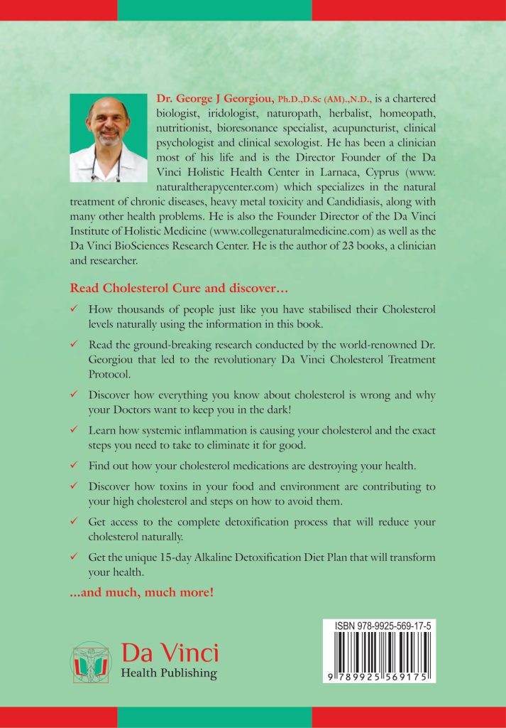 Back cover of Cholesterol Cure: Healing Naturally without Medication