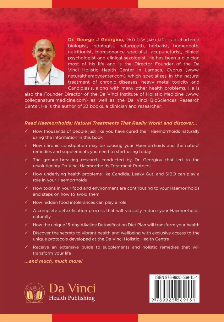 Back cover of Haemorrhoids: Natural Treatments That Really Work!