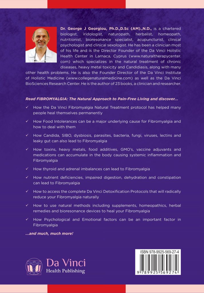 Back cover of Fibromyalgia: The Natural Approach to Pain Free Living