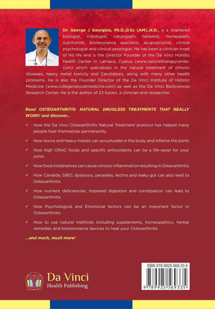 Back cover of Osteoarthritis: Natural Drugless Treatments That Really Work!