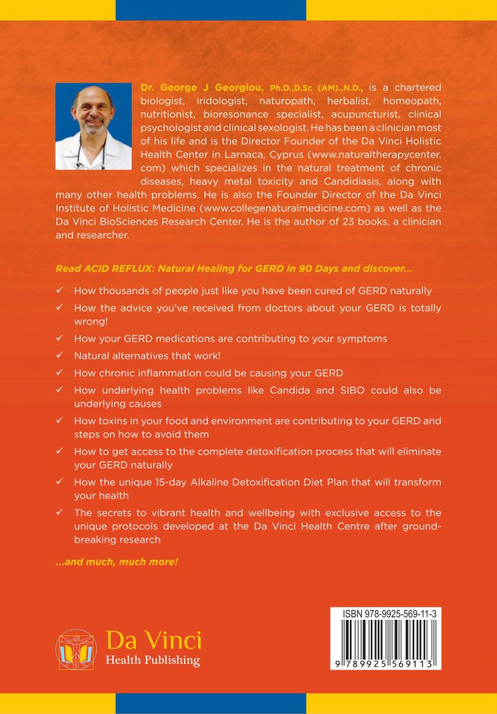 Back cover of Acid Reflux: Natural Healing for GERD in 90 Days