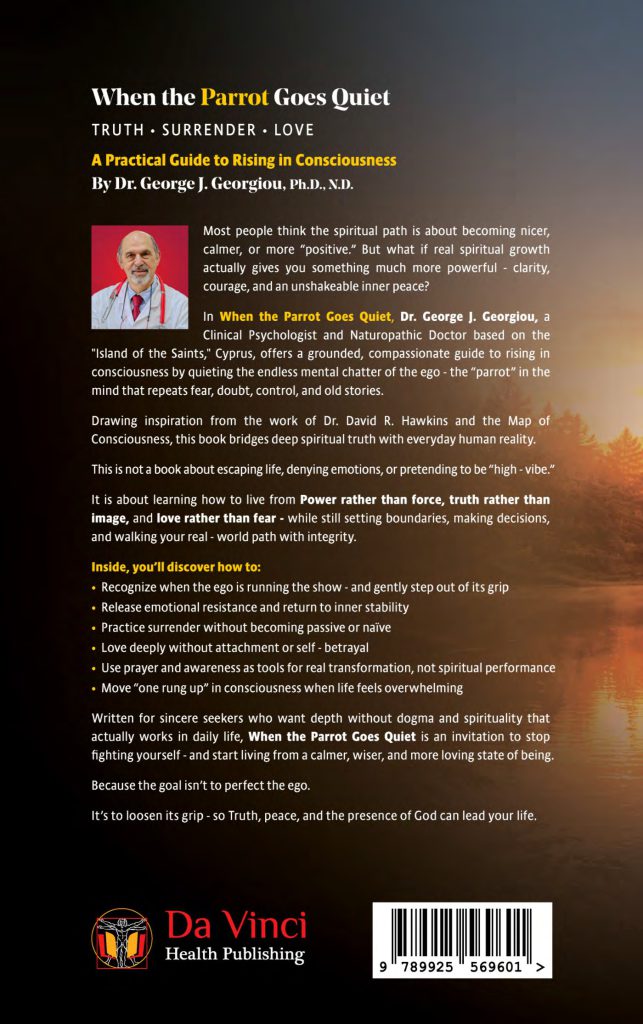 Back cover of When the Parrot Goes Quiet: Truth, Surrender, Love