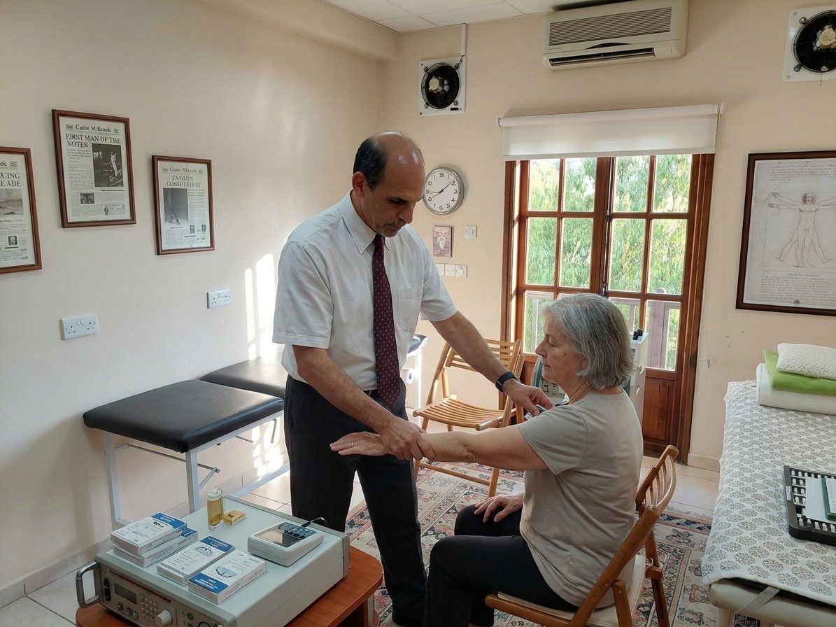 An arm muscle test during Autonomic Response Testing