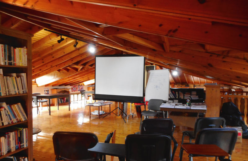 The seminar room at the Da Vinci centre