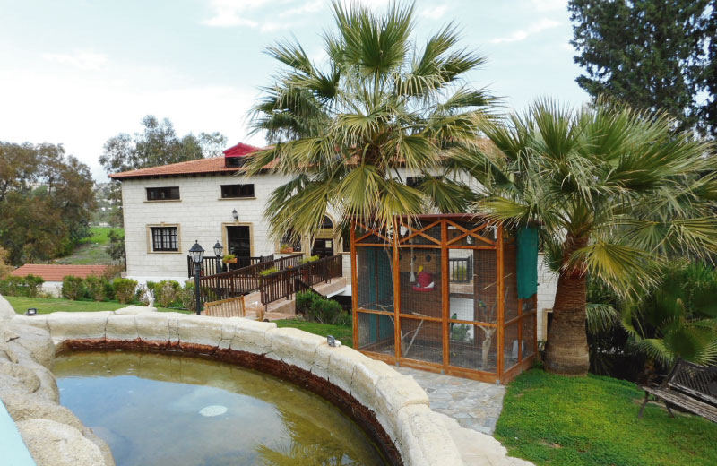 The garden of the Da Vinci centre