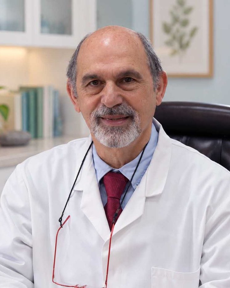 Dr. George Georgiou in his consulting room