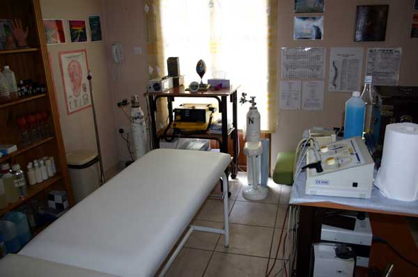 The ozone therapy room