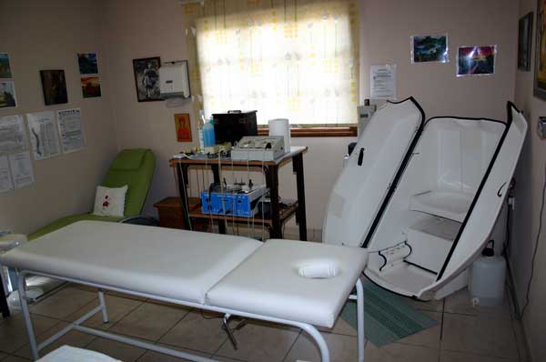 Ozone saunas and equipment in the oxygen room