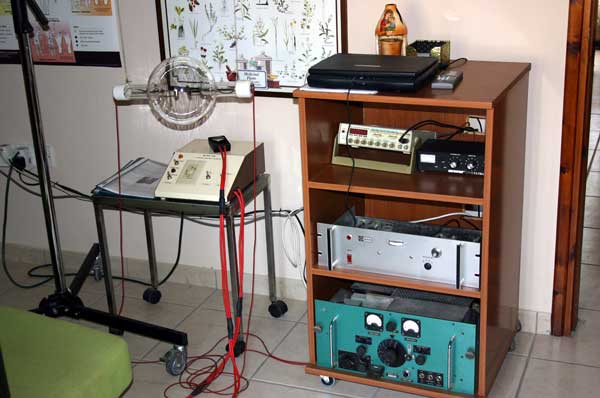 Rife resonance equipment at the centre
