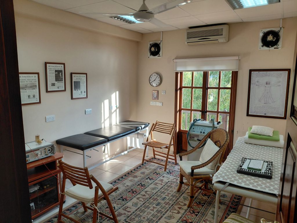 A treatment room at the Da Vinci Centre