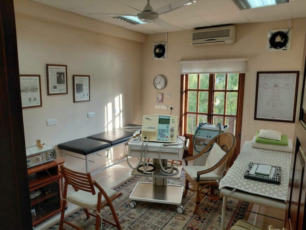 A treatment room at the Da Vinci Centre